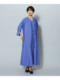 【MOGA】【Lサイズ】ナイロンクロスVネックワンピース 詳細画像 パープル 15