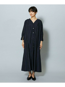 【MOGA】【Lサイズ】ナイロンクロスVネックワンピース 詳細画像 パープル 23