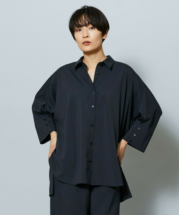 【Lサイズ】ドライトロドルマンシャツ 詳細画像 チャコールグレー 2