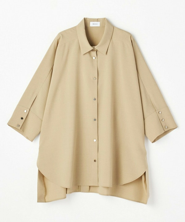 【Lサイズ】ドライトロドルマンシャツ 詳細画像 ベージュ 1