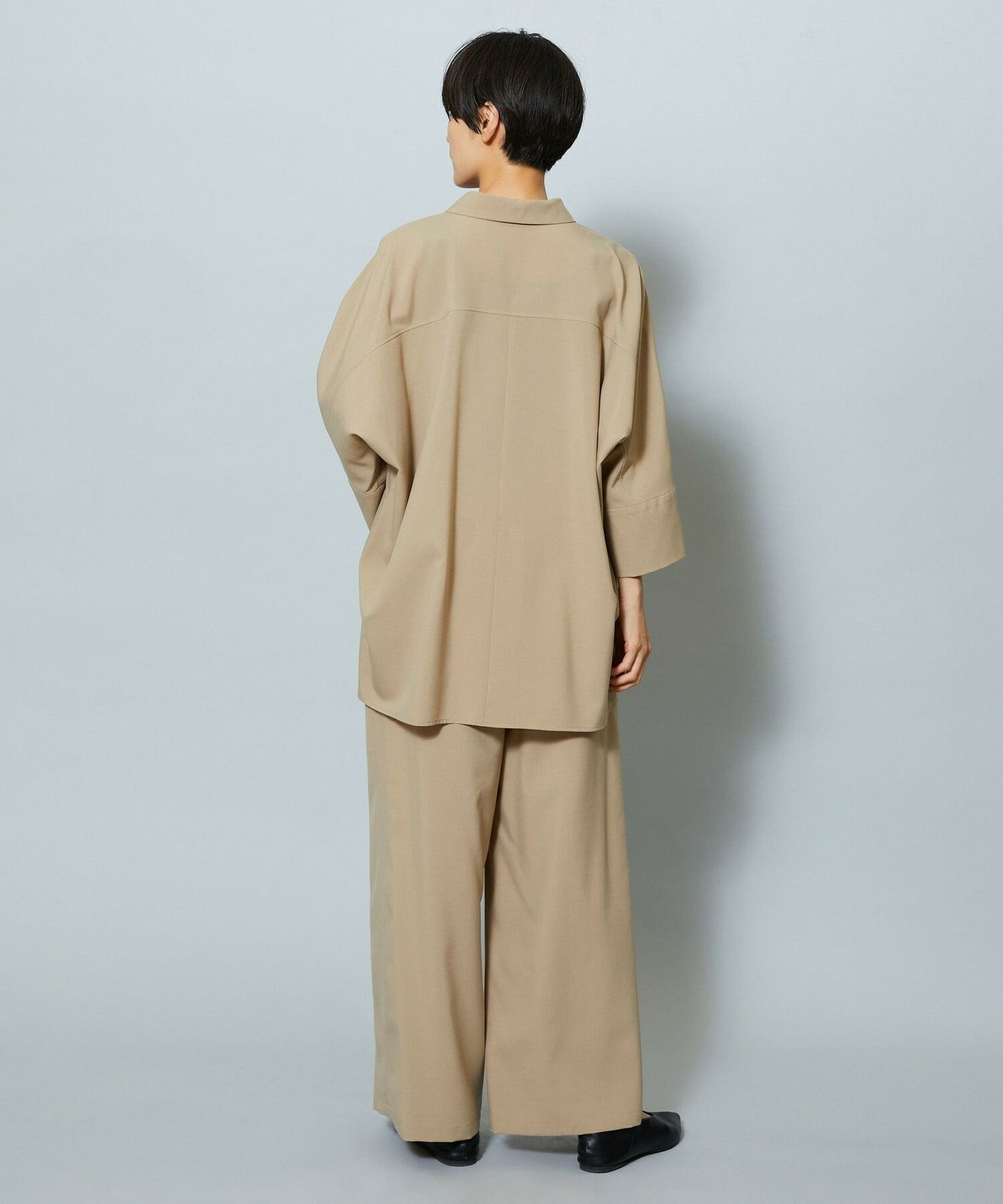 【MOGA】【Lサイズ】ドライトロドルマンシャツ 詳細画像 ベージュ 20