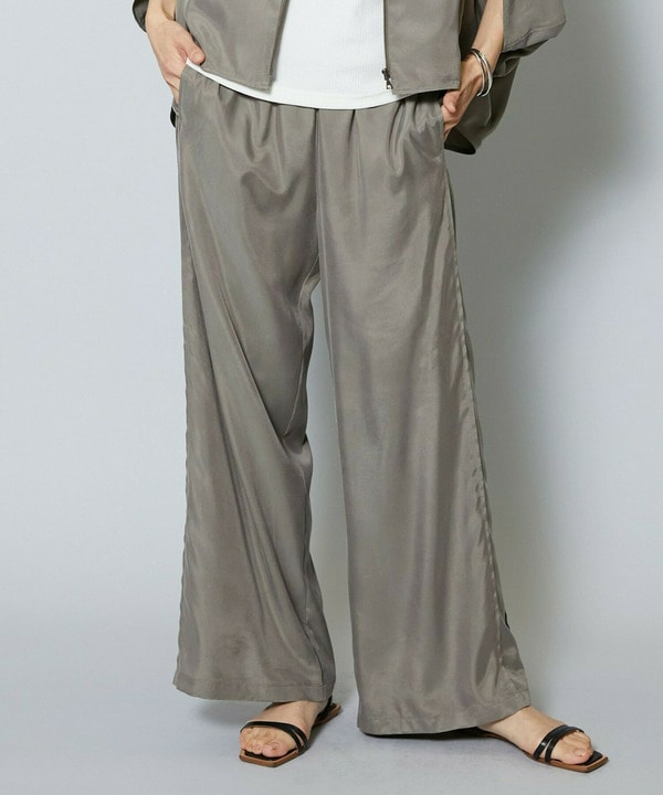 【Lサイズ】キュプラツイルワイドパンツ 詳細画像 サンドベージュ 2