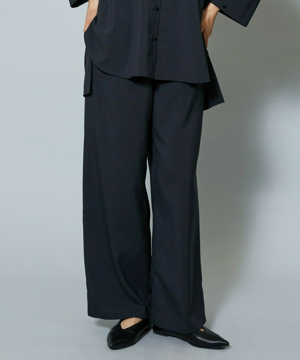 【Lサイズ】ドライトロワイドイージーパンツ 詳細画像 チャコールグレー 2