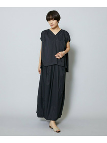 【MOGA】【Lサイズ】37.5ナイロンストレッチコクーンスカート 詳細画像 ブラック 8