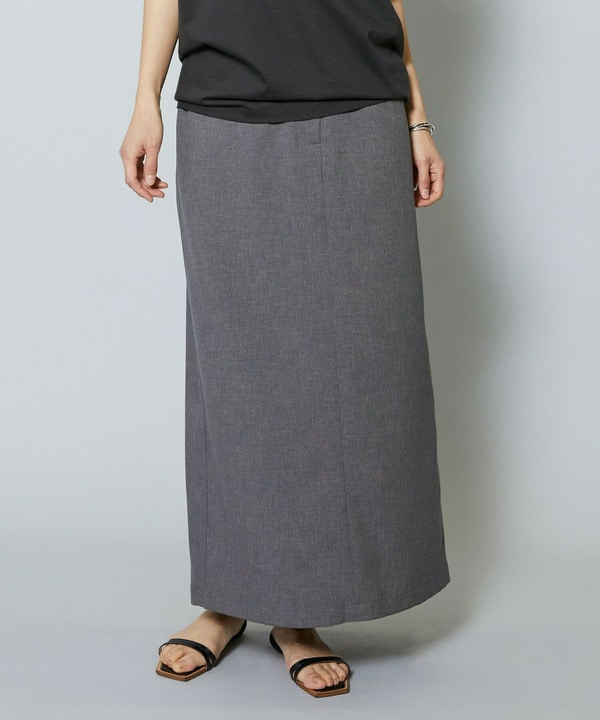 【Lサイズ】トロワッシャータイトロングスカート 詳細画像 グレー 2
