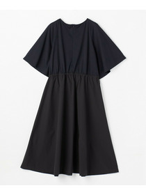 【MOGA】【Lサイズ】R/Nジャージードッキングフレアーワンピース 詳細画像 チャコール 1