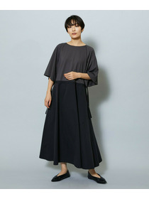 【MOGA】【Lサイズ】R/Nジャージードッキングフレアーワンピース 詳細画像 チャコール 16