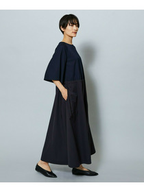 【MOGA】【Lサイズ】R/Nジャージードッキングフレアーワンピース 詳細画像 チャコール 21