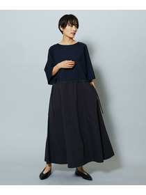 【MOGA】【Lサイズ】R/Nジャージードッキングフレアーワンピース 詳細画像 チャコール 22