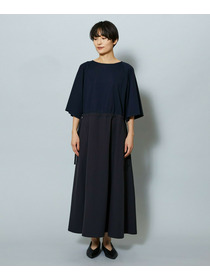 【MOGA】【Lサイズ】R/Nジャージードッキングフレアーワンピース 詳細画像 チャコール 23