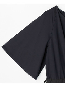 【MOGA】【Lサイズ】R/Nジャージードッキングフレアーワンピース 詳細画像 チャコール 3