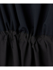 【MOGA】【Lサイズ】R/Nジャージードッキングフレアーワンピース 詳細画像 チャコール 6