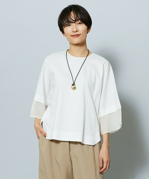 【MOGA】【Lサイズ】スーピマスムースブラウス 詳細画像 オフホワイト 2