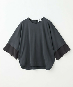 【MOGA】【Lサイズ】スーピマスムースブラウス 詳細画像 チャコールグレー 1