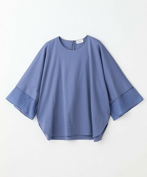 【MOGA】【Lサイズ】スーピマスムースブラウス 詳細画像 サックスブルー 1