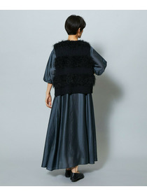 【MOGA】【Lサイズ】シャイニーローンタンブラーAラインシルエットワンピース 詳細画像 パープル 14