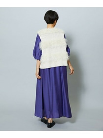 【MOGA】【Lサイズ】シャイニーローンタンブラーAラインシルエットワンピース 詳細画像 パープル 23