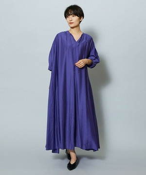 【MOGA】【Lサイズ】シャイニーローンタンブラーAラインシルエットワンピース 詳細画像 パープル 3