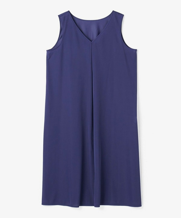 【Lサイズ】シャイニーローンタンブラーAラインシルエットワンピース 詳細画像 パープル 2