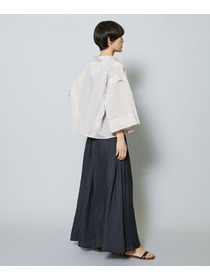 【MOGA】【Lサイズ】シアーストライプシャツ 詳細画像 パープル 15