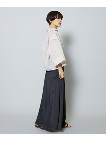 【MOGA】【Lサイズ】シアーストライプシャツ 詳細画像 パープル 16