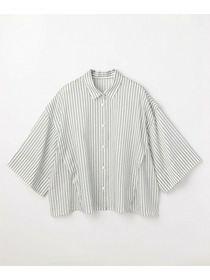 【MOGA】【Lサイズ】シアーストライプシャツ 詳細画像 パープル 23