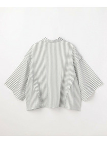 【MOGA】【Lサイズ】シアーストライプシャツ 詳細画像 パープル 24