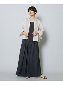 【MOGA】【Lサイズ】シアーストライプシャツ 詳細画像 パープル 5