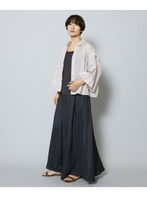 【MOGA】【Lサイズ】シアーストライプシャツ 詳細画像 パープル 6