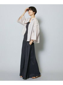 【MOGA】【Lサイズ】シアーストライプシャツ 詳細画像 パープル 8