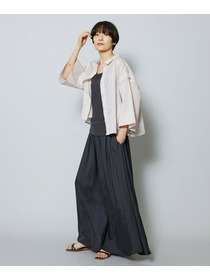 【MOGA】【Lサイズ】シアーストライプシャツ 詳細画像 パープル 9