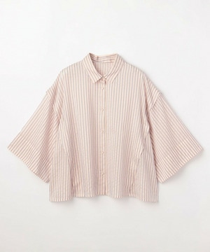 【MOGA】【Lサイズ】シアーストライプシャツ 詳細画像 パープル 1