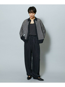 【MOGA】【Lサイズ】シアーメモリーストライプシャツブラウス 詳細画像 サックスブルー 13