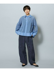 【MOGA】【Lサイズ】シアーメモリーストライプシャツブラウス 詳細画像 サックスブルー 23