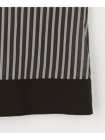 【MOGA】【Lサイズ】シアーメモリーストライプシャツブラウス 詳細画像 サックスブルー 3