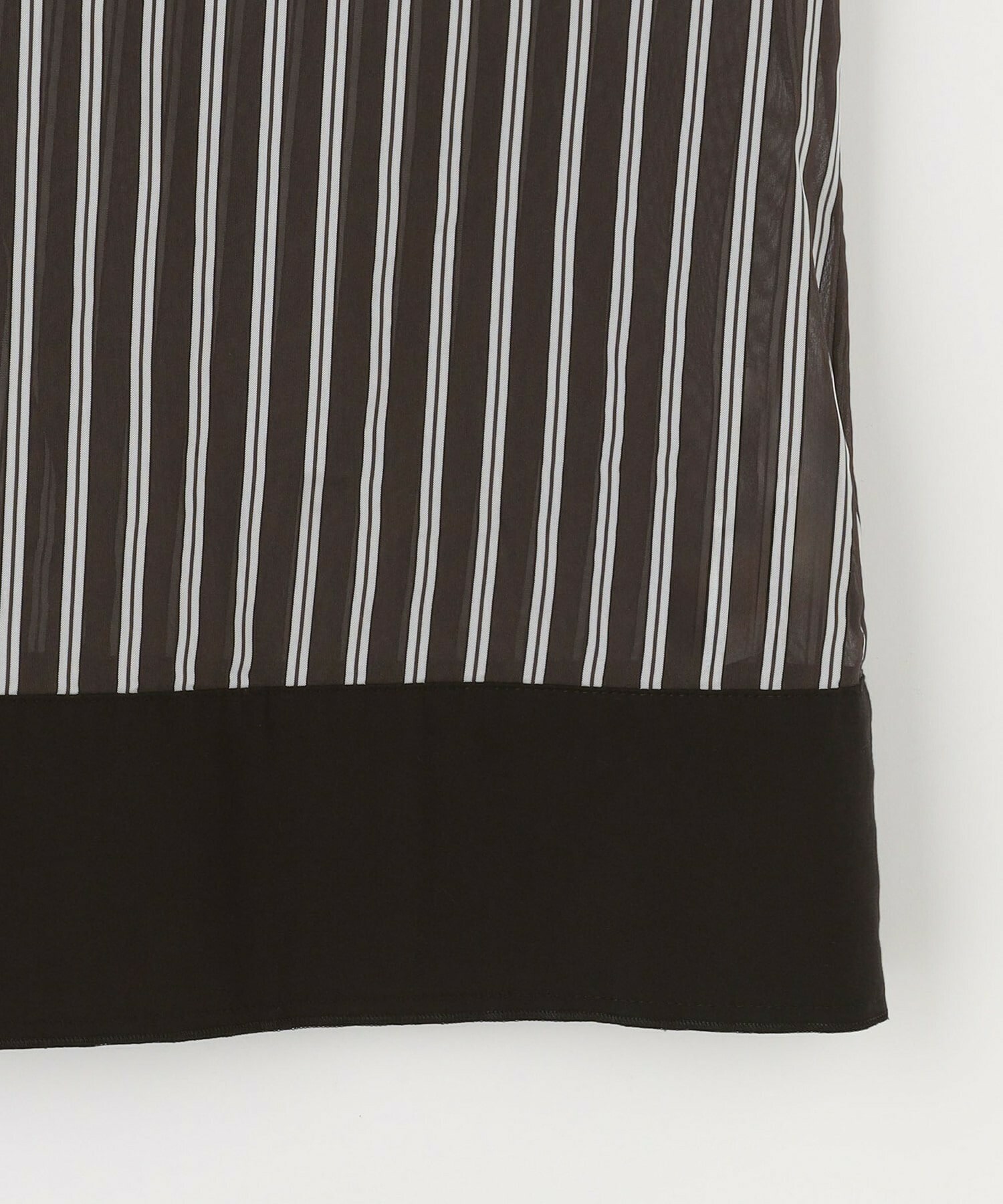 【MOGA】【Lサイズ】シアーメモリーストライプシャツブラウス 詳細画像 サックスブルー 3