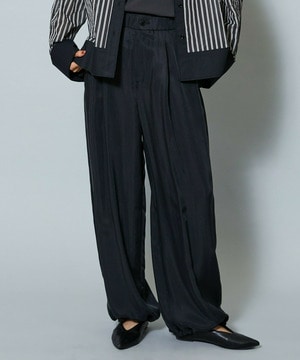 【MOGA】【Lサイズ】パウダリーキュプラパラシュートパンツ 詳細画像 ブラック 2