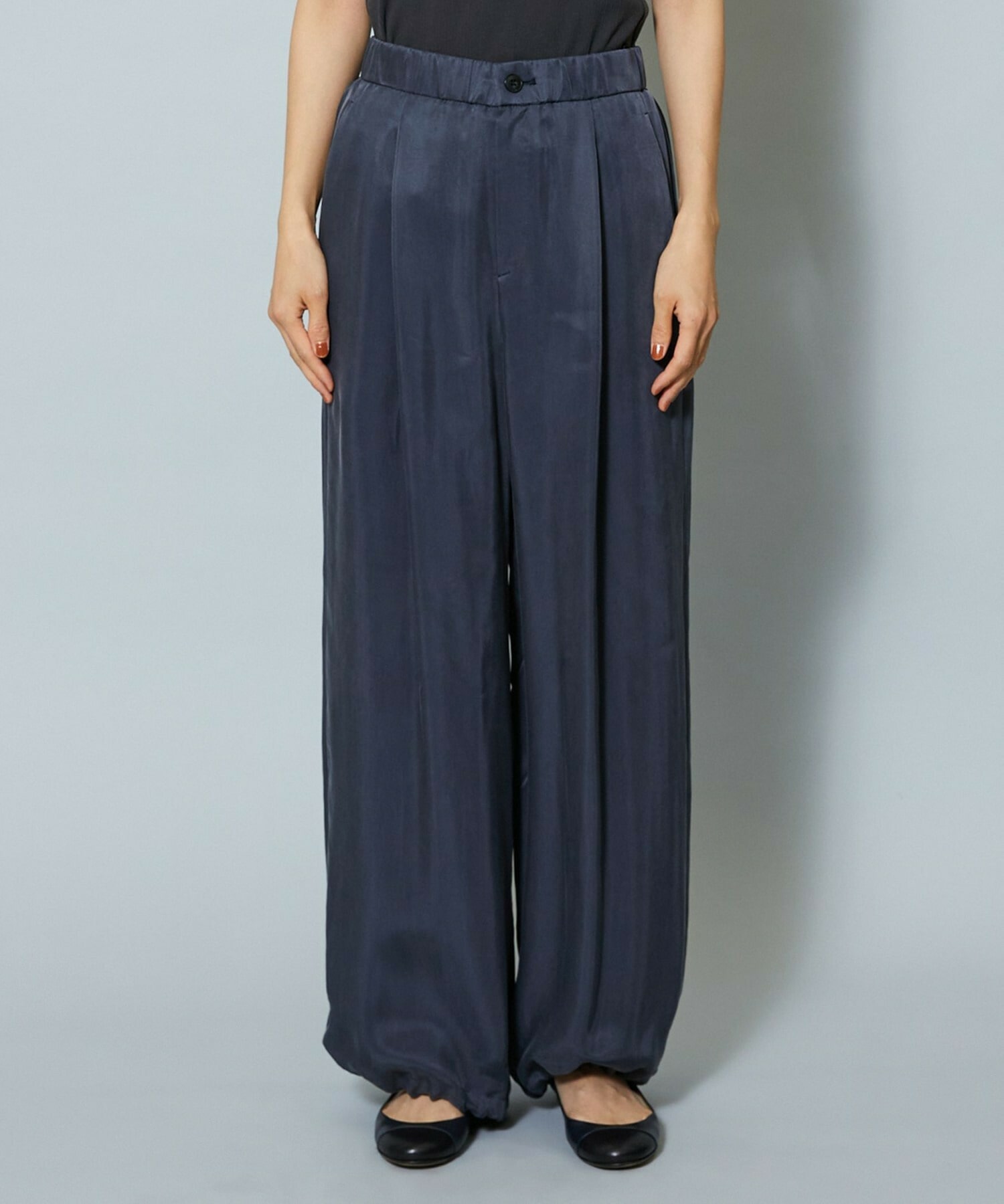 【MOGA】【Lサイズ】パウダリーキュプラパラシュートパンツ 詳細画像 チャコールグレー 23