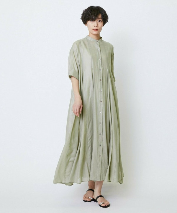 【Lサイズ】feerique スパンボイルワンピース 詳細画像 カーキ 3