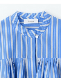 【feerique】【Lサイズ】feerique　エアリーコットンAラインブラウス 詳細画像 ブラウン 1