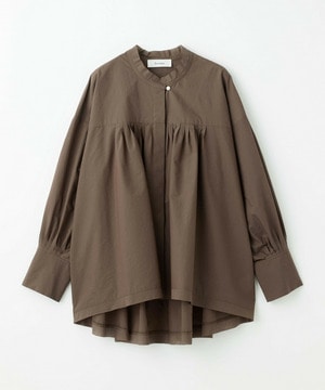 【feerique】【Lサイズ】feerique　エアリーコットンAラインブラウス 詳細画像 ブラウン 1