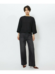 【feerique】【Lサイズ】feerique　ワイドデニムパンツ 詳細画像 ブラック 13