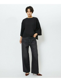 【feerique】【Lサイズ】feerique　ワイドデニムパンツ 詳細画像 ブラック 14