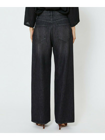 【feerique】【Lサイズ】feerique　ワイドデニムパンツ 詳細画像 ブラック 27