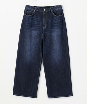【feerique】【Lサイズ】feerique　ワイドデニムパンツ 詳細画像 ネイビー 1