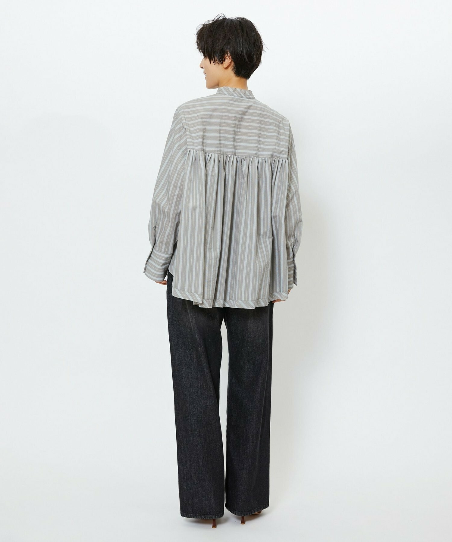 【feerique】【Lサイズ】feerique　ワイドデニムパンツ 詳細画像 ブラック 11