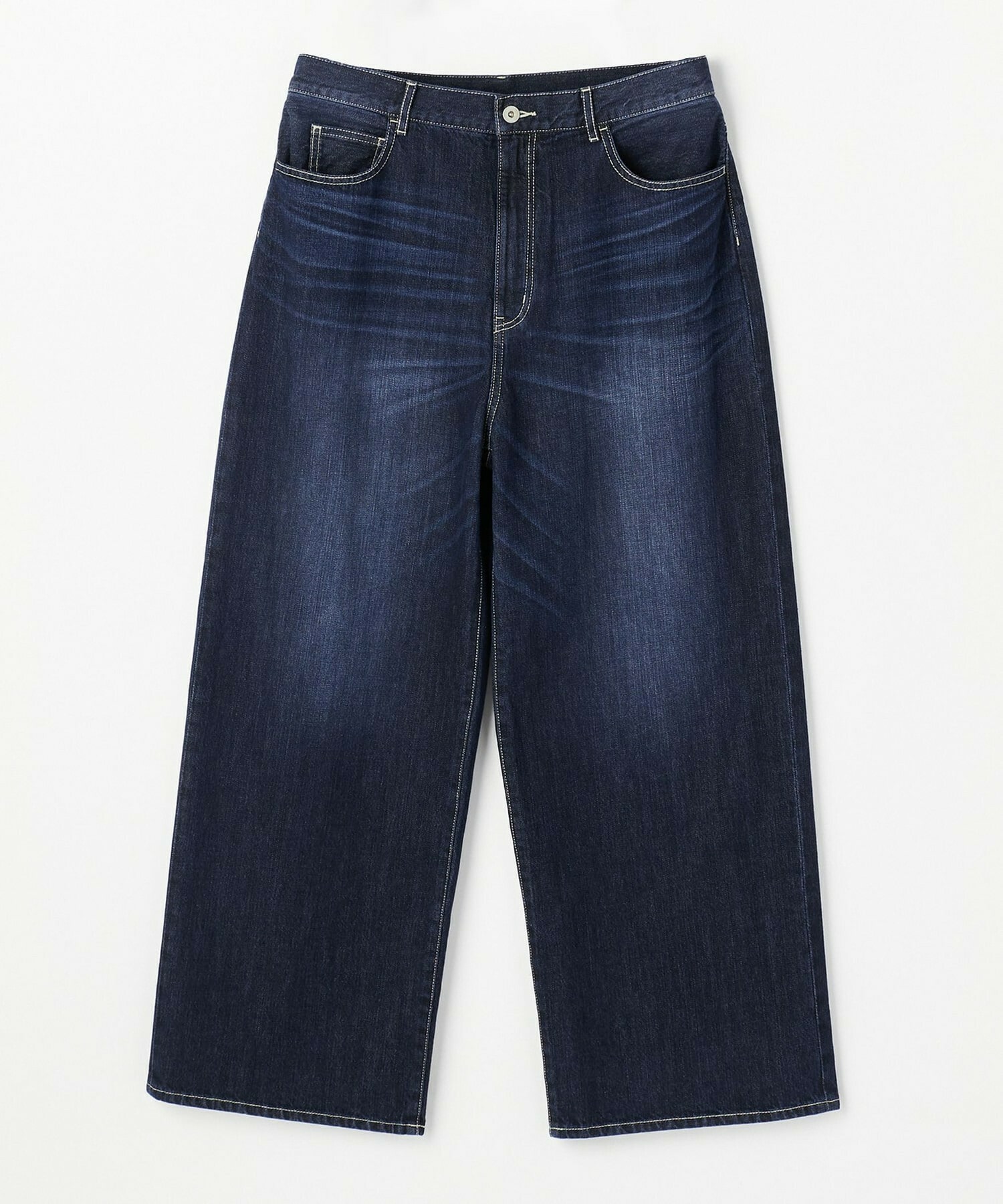 【feerique】【Lサイズ】feerique　ワイドデニムパンツ 詳細画像 ネイビー 1