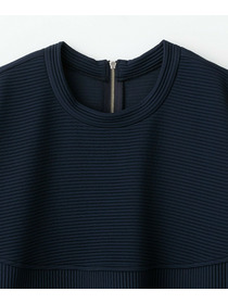 【feerique】【Lサイズ】feerique　キルトストライプコクーンシルエットプルオーバー 詳細画像 ブラウン 1