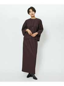 【feerique】【Lサイズ】feerique　キルトストライプコクーンシルエットプルオーバー 詳細画像 ブラウン 10