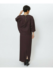 【feerique】【Lサイズ】feerique　キルトストライプコクーンシルエットプルオーバー 詳細画像 ブラウン 13